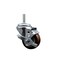 Service Caster 3 Inch Maroon Polyurethane Wheel Swivel 58 Inch Threaded Stem Caster with Brake SCC SCC-TS20S314-PPUB-MRN-TLB-58212 - alternate 1